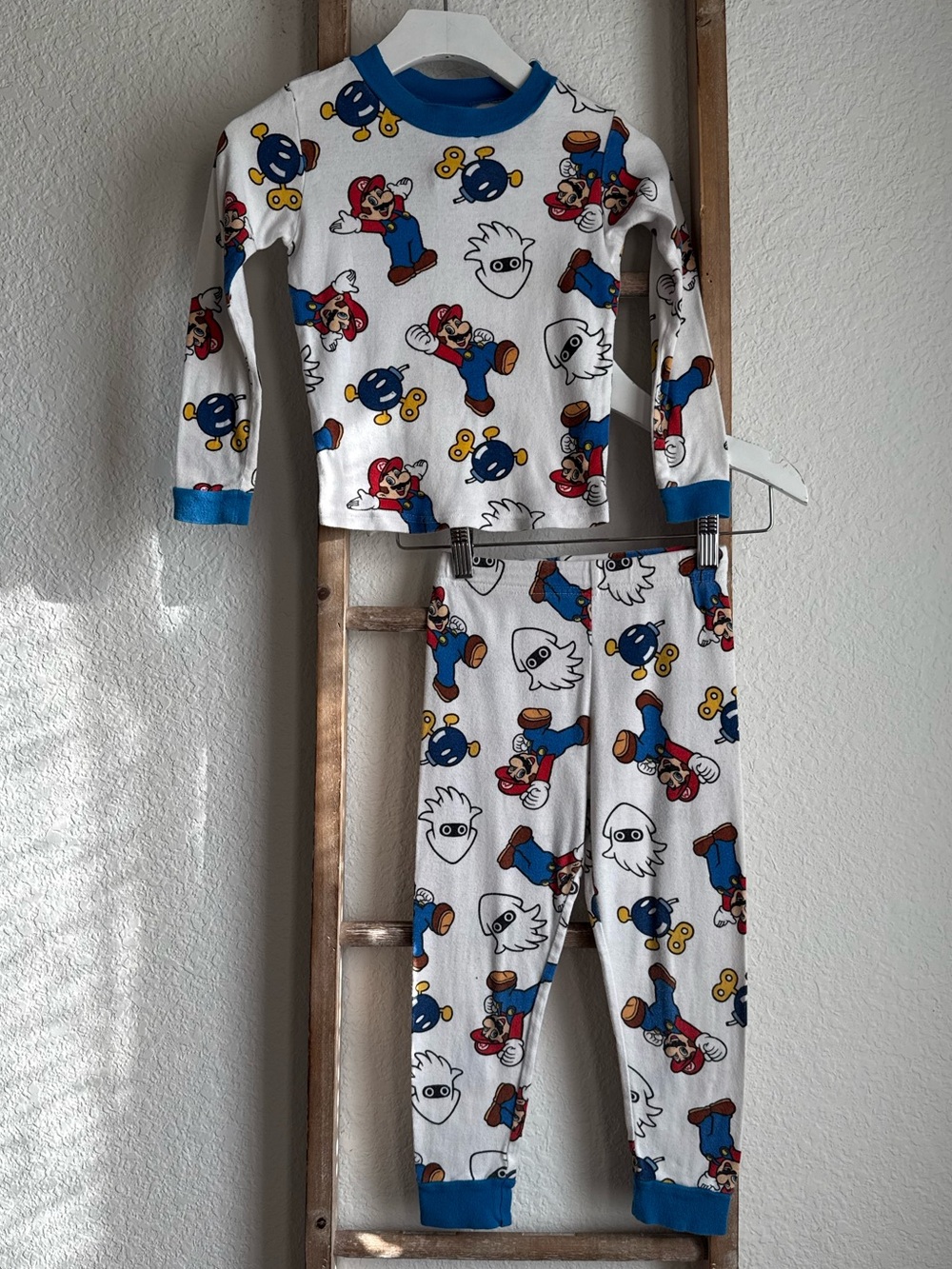 Super Mario Bros. Matching Pajama Set Sz: 6